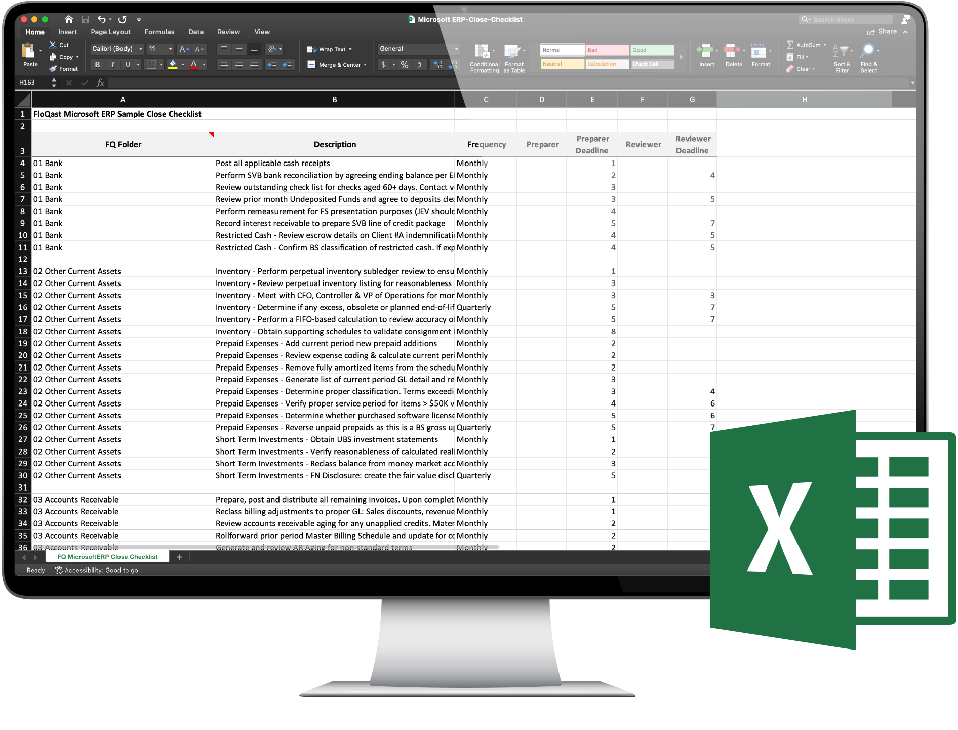 Microsoft ERP-Close-Checklist