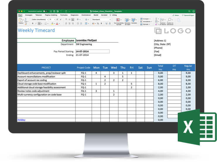 Excel Reconciliation Templates