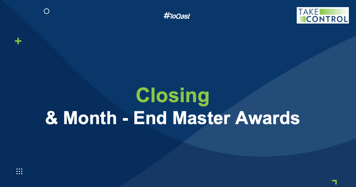 Month-End Master Awards